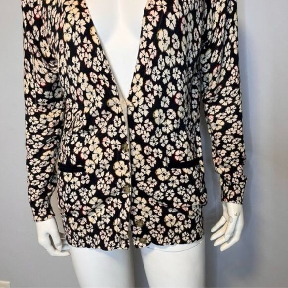 Marc By Marc Jacobs 100% Cotton Floral Printed Cardigan Size S - Picture 3 of 6
